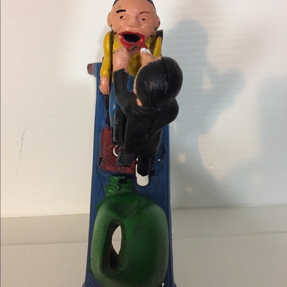 Vintage Cast Iron Dentist Patient Mechanical Toy - Picture 3 of 7
